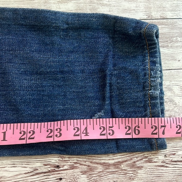 Hudson JUDE SLOUCH SKINNY CROP Distressed Cuff Hem Jeans - Picture 9 of 16